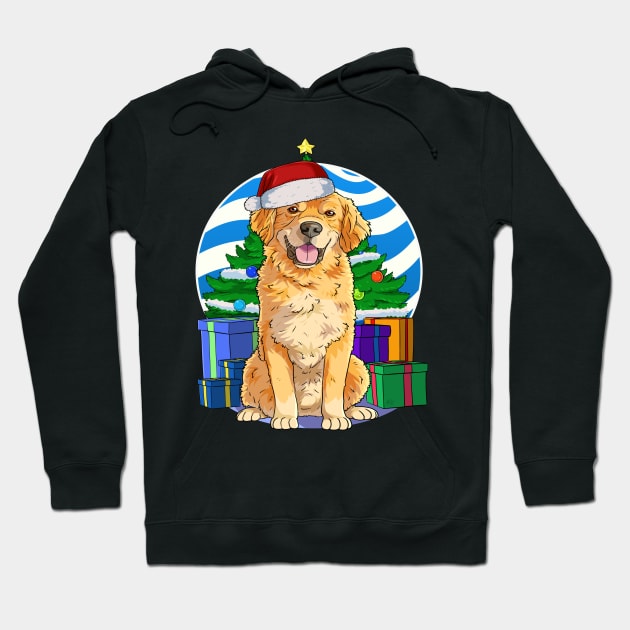 Golden Retriever Dog Christmas Sweater Tree Decoration Hoodie by Noseking